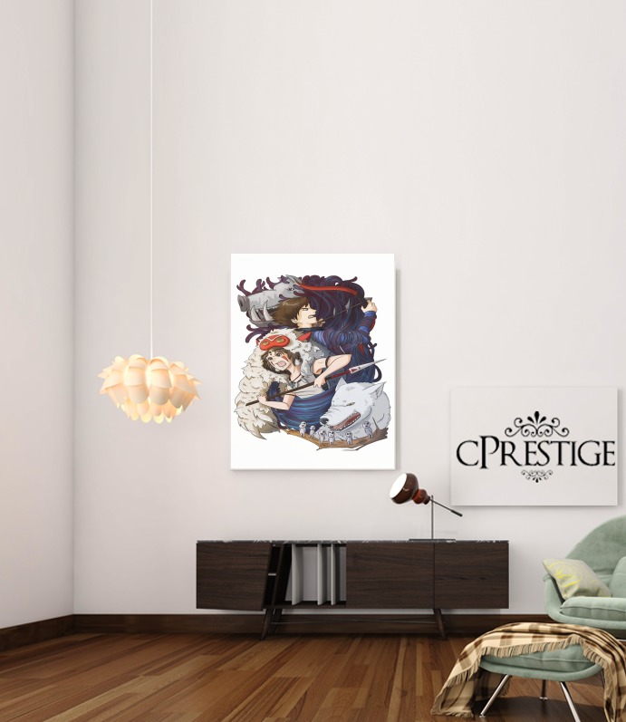 Canvas Princess Mononoke Inspired 