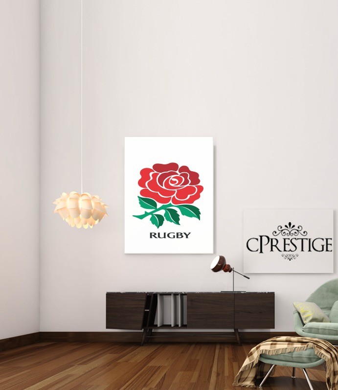 Canvas Rose Flower Rugby England 