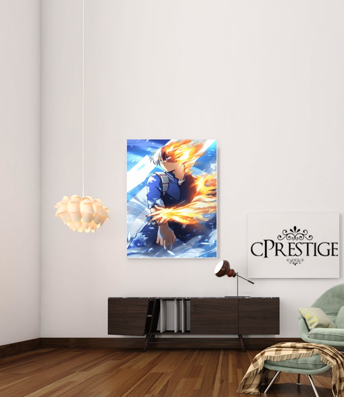 Poster shoto todoroki ice and fire 