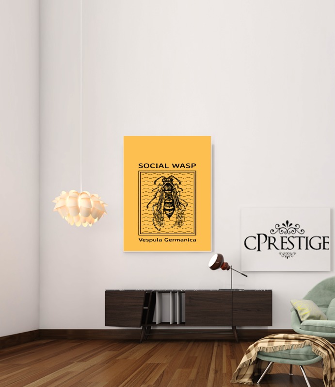 Poster Social Wasp Vespula Germanica 