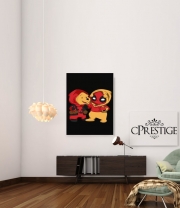 poster Winnnie the Pooh x Deadpool