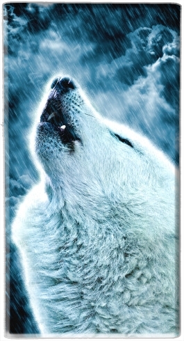 portatile A howling wolf in the rain 