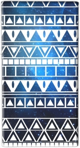 portatile Tribale Blu Modello Aztec 