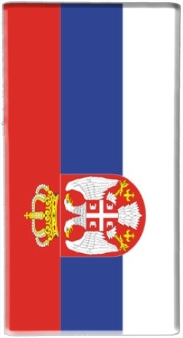 portatile la bandiera della Serbia 
