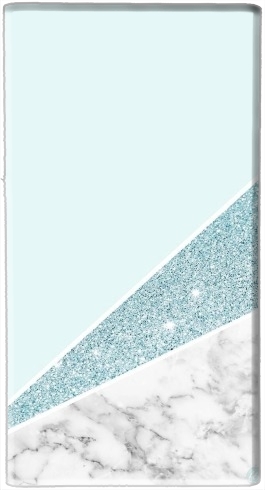 portatile Initiale Marble and Glitter Blue 