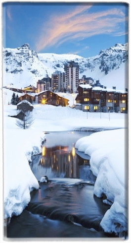 portatile Llandscape and ski resort in french alpes tignes 