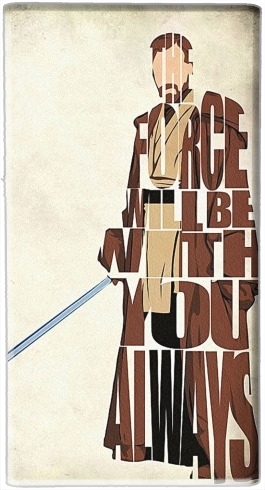 portatile Obi Wan Kenobi Tipography Art 