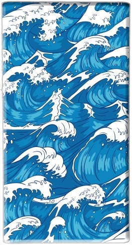 portatile Storm waves seamless pattern ocean 