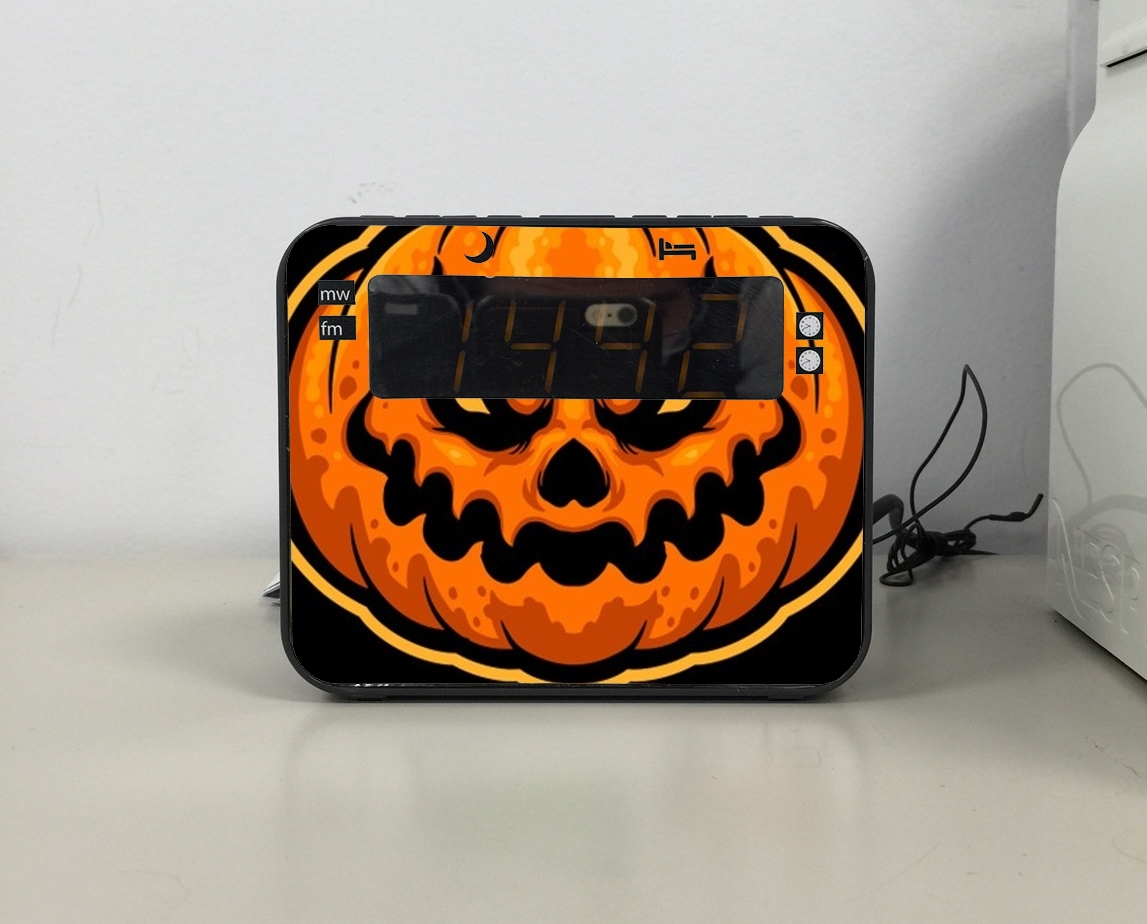 Radio Scary Halloween Pumpkin 