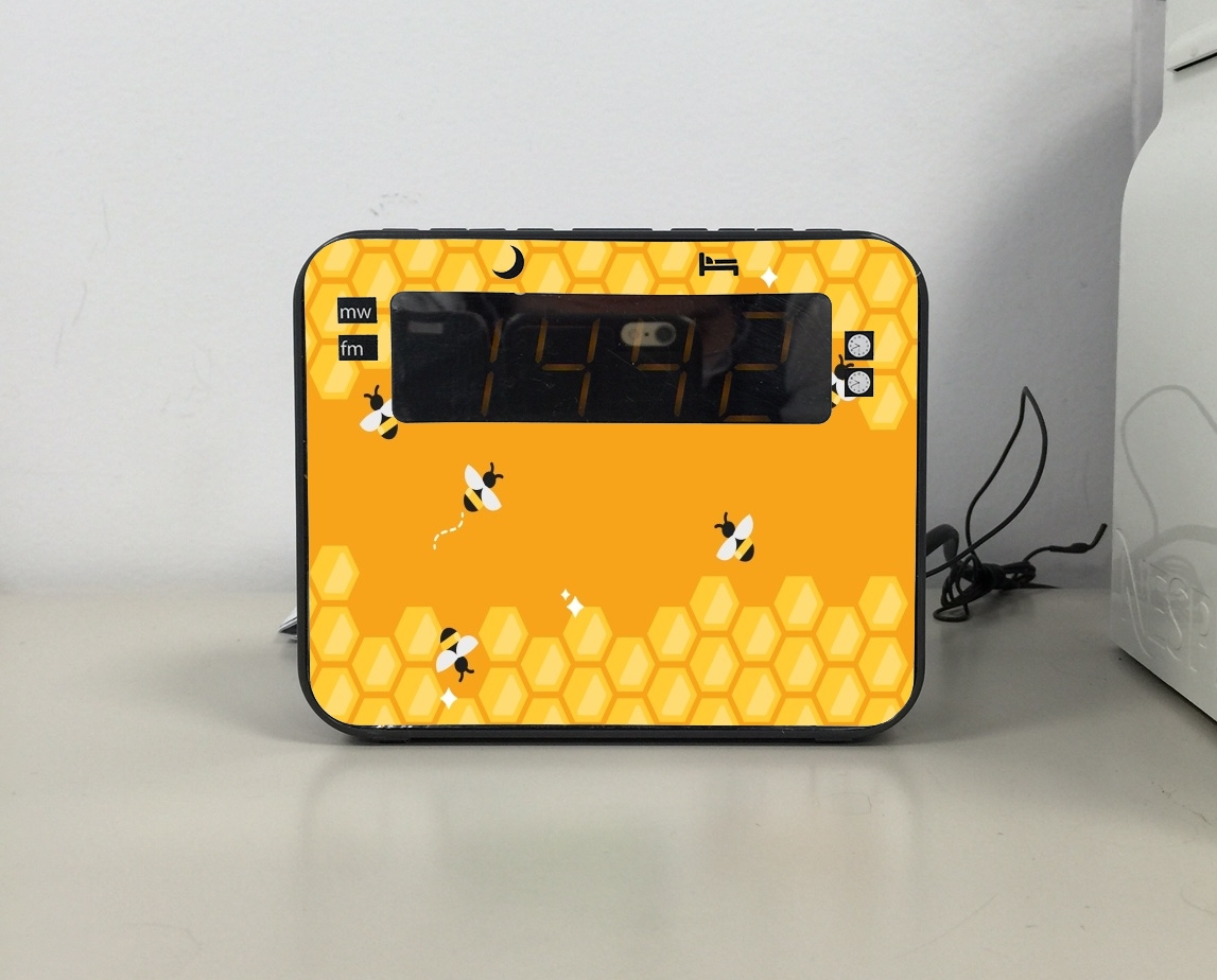 Radio Yellow hive with bees 