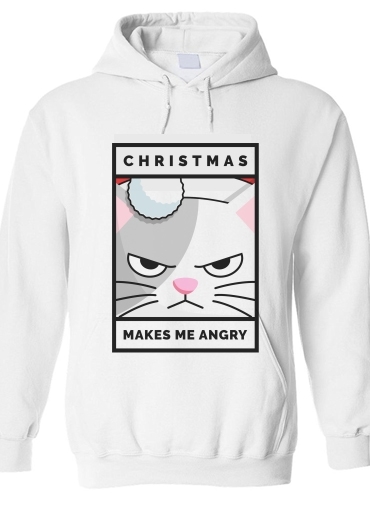 Felpa Christmas makes me Angry cat 