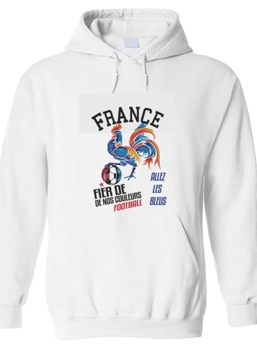 Felpa France Football Coq Sportif Fier de nos couleurs Allez les bleus 