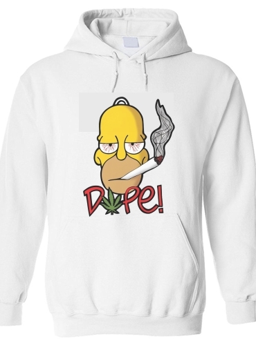 Felpa Homer Dope Weed Smoking Cannabis 