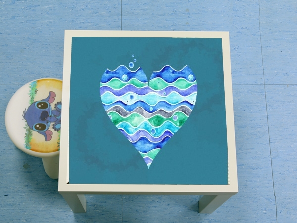 table d'appoint A Sea of Love (blue)