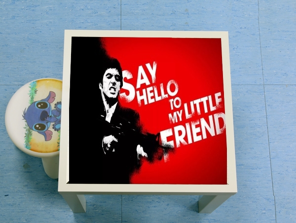 tavolinetto Al Pacino Say hello to my friend 