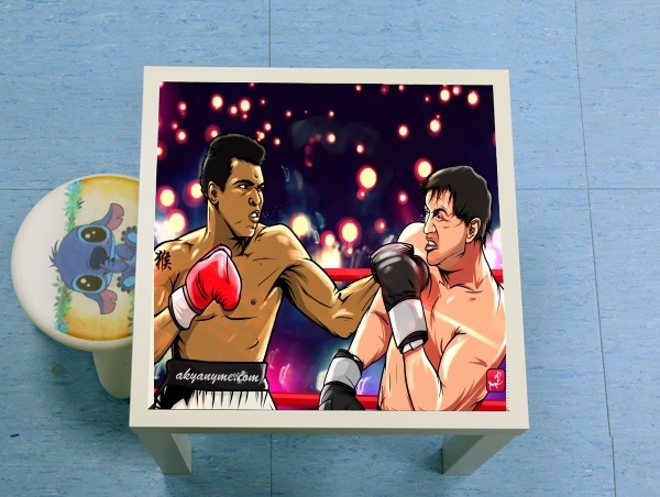 table d'appoint Ali vs Rocky