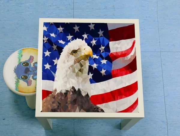 tavolinetto American Eagle and Flag 
