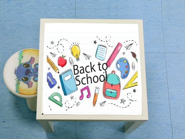 table d'appoint Back to school background drawing