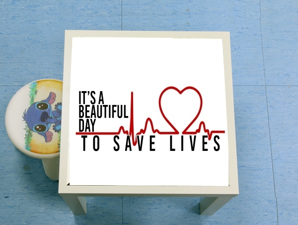 table d'appoint Beautiful Day to save life