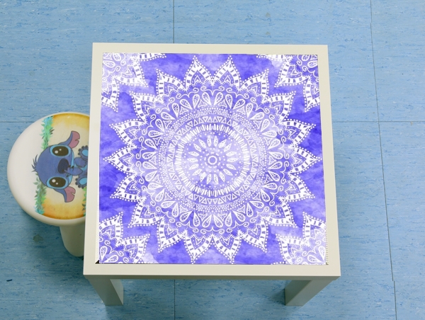 table d'appoint Bohemian Flower Mandala in purple