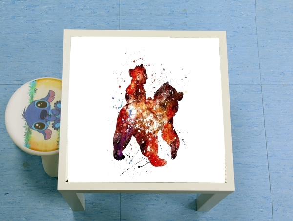 table d'appoint Brother Bear Watercolor