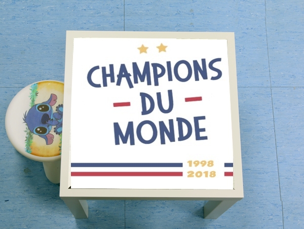 table d'appoint Champion du monde 2018 Supporter France