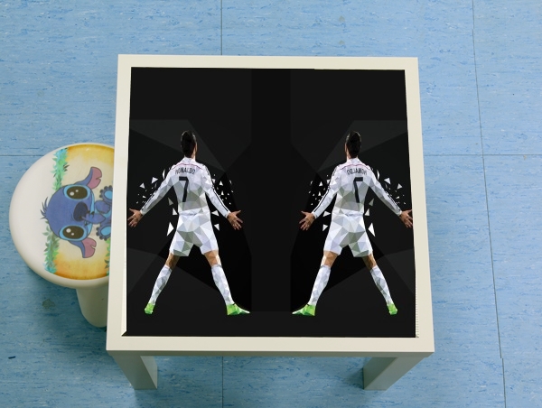tavolinetto Cristiano Ronaldo Celebration Piouuu GOAL Abstract ART 