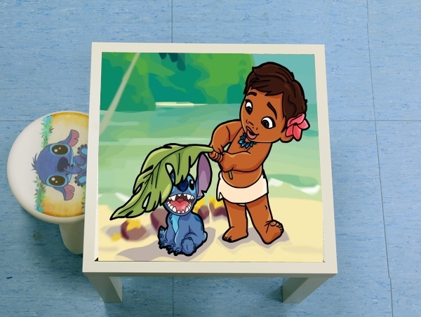 table d'appoint Disney Hangover Moana and Stich