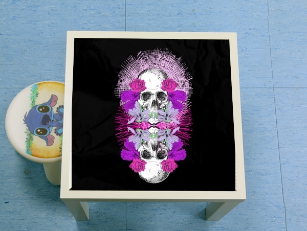 table d'appoint Flowers Skull