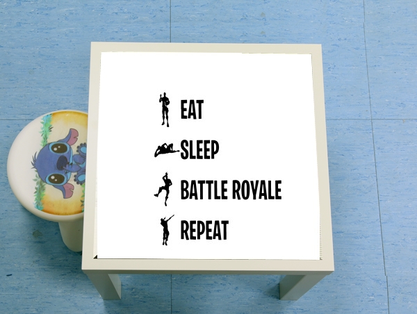 table d'appoint Eat Sleep Battle Royale Repeat