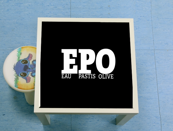 table d'appoint EPO Eau Pastis Olive