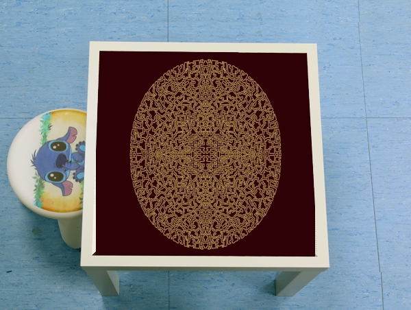 table d'appoint Geometric Bohemian Mandala