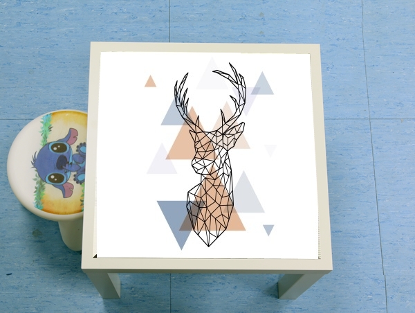 table d'appoint Geometric head of the deer