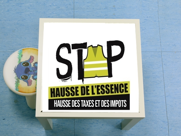 table d'appoint Gilet Jaune Stop aux taxes