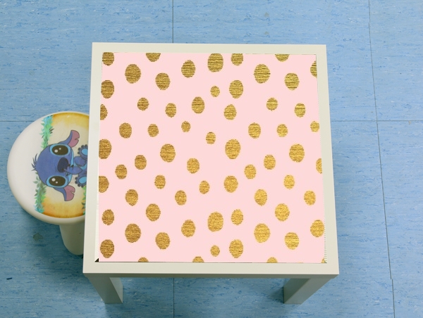 table d'appoint Golden Dots And Pink