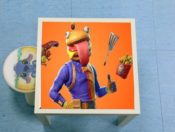 table d'appoint Hamburger Fortnite skins Beef Boss