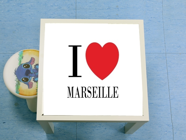 table d'appoint I love Marseille