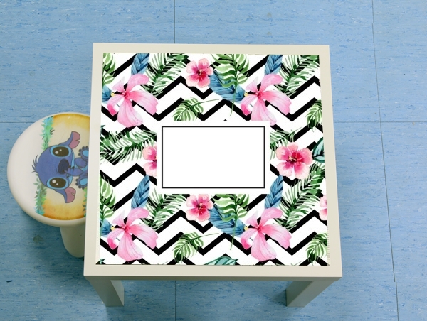 table d'appoint Initial Chevron Flower Name