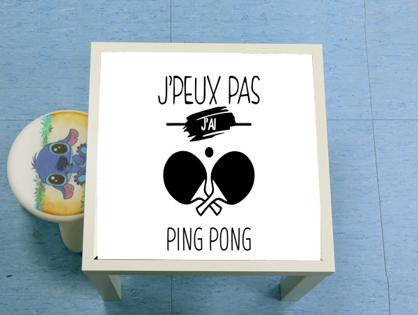 table d'appoint Je peux pas jai ping pong