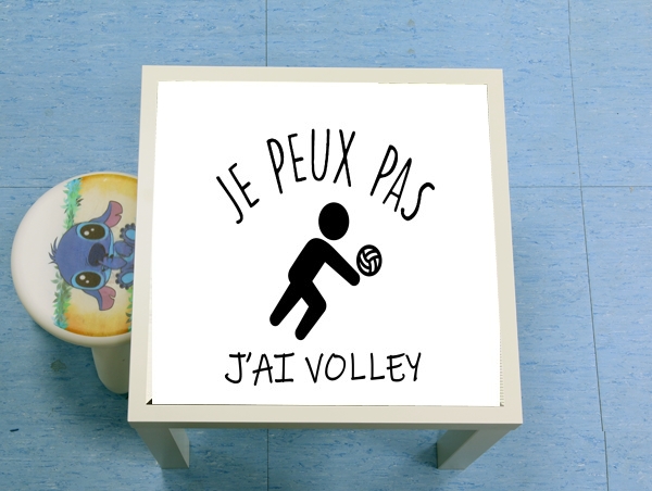 table d'appoint Je peux pas jai volleyball