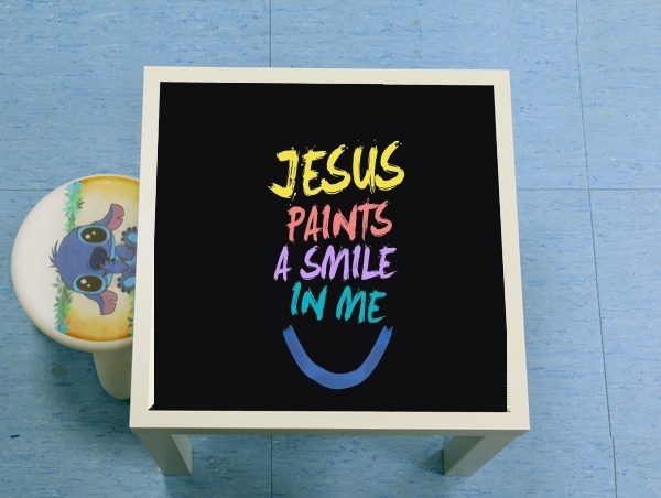 tavolinetto Jesus paints a smile in me Bible 