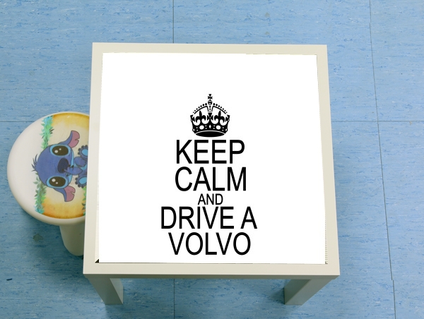 table d'appoint Keep Calm And Drive a Volvo