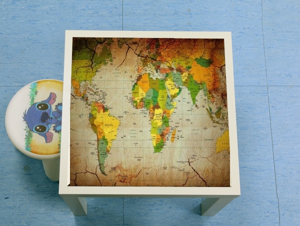 table d'appoint mappa del mondo globo