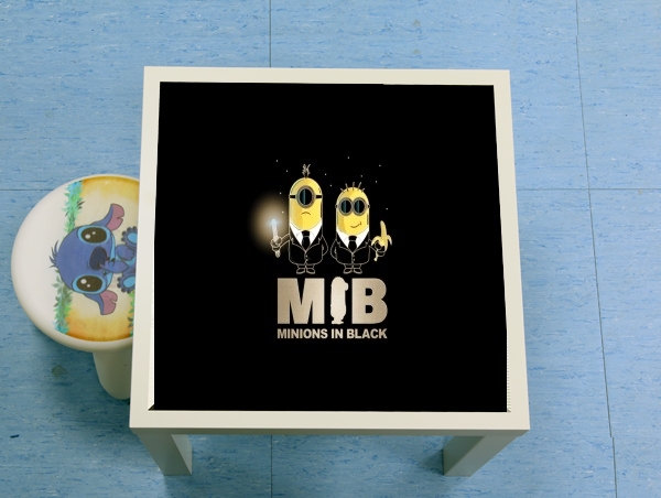 table d'appoint Minion in black mashup Men in black