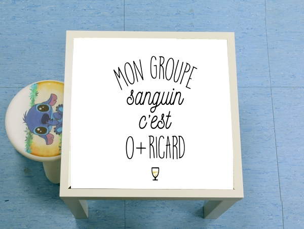 table d'appoint Mon groupe sanguin Ricard
