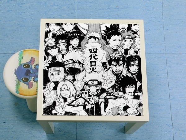 tavolinetto Naruto Black And White Art 