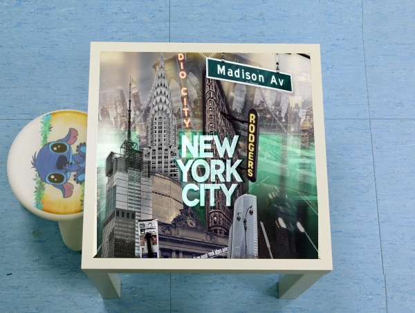 table d'appoint New York City II [green]