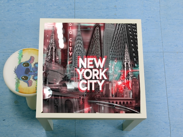 table d'appoint New York City II [red]
