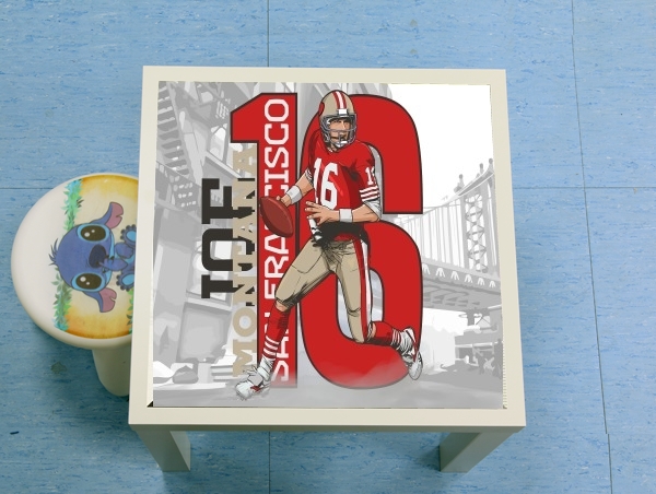 tavolinetto NFL Legends: Joe Montana 49ers 