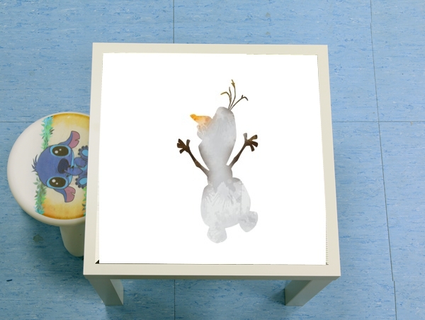 tavolinetto Olaf le Bonhomme de neige inspiration 